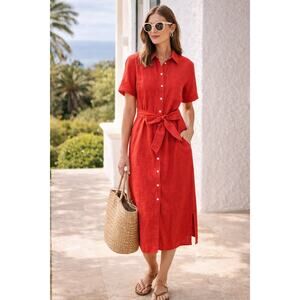 Boden | Dresses | Boden Linen Wrap Dress | Poshmark
